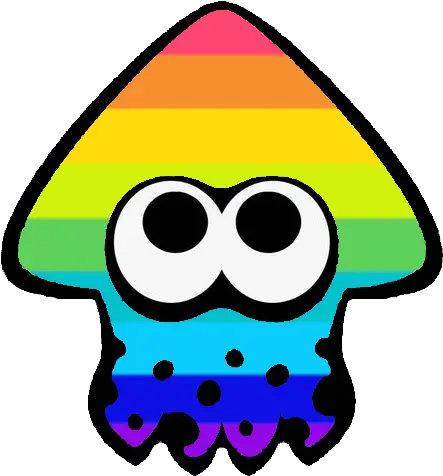  Rainbowinkling Splatoon 2 Squid Png Rainbow Emoji Png