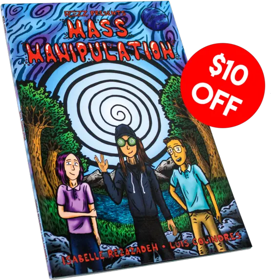  Mass Manipulation Comic Book Rezz Online Store Apparel Poster Png Comic Book Png