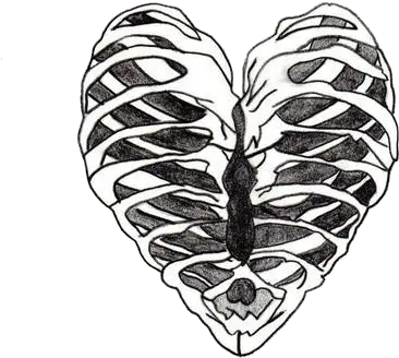  Tumblr Transparent Bones Png Heart Tattoo Png