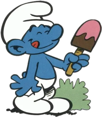  Check Out This Transparent Smurf Eating Ice Cream Png Image