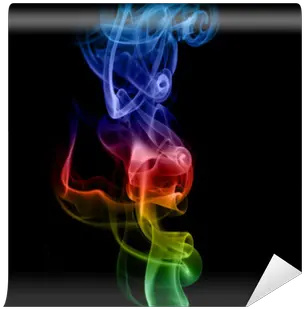  Rainbow Smoke Wall Mural Pixers We Shisha Smoke Colored Png Rainbow Smoke Png