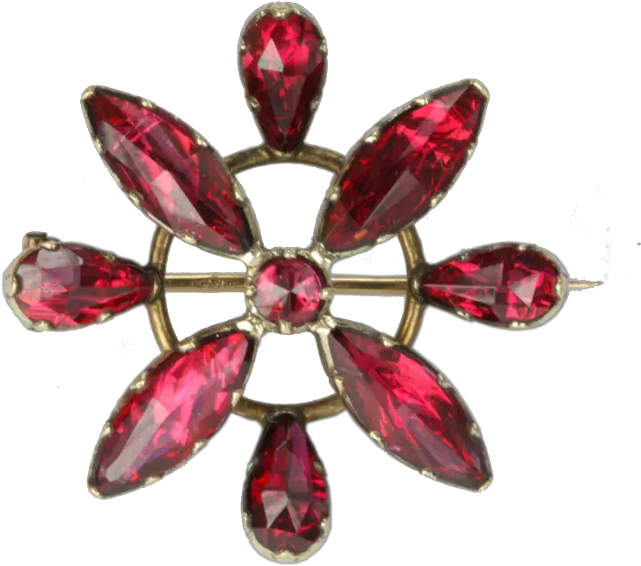  Georgian Garnet Brooch Invisalign Logo Png Garnet Png