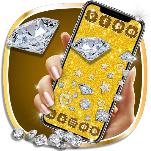  Golden Diamond Glitter Gravity Apk 1124 Download Free Smartphone Png Glitter Icon