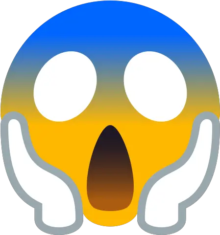  Emoji Face That Screams Out In Fear Emoji Peur Png Scared Emoji Transparent