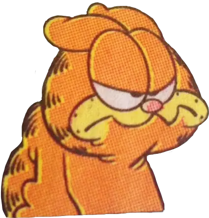  Garfield Mad Cat Madcat Comic Sticker By Jayde Garfield Mad Png Garfield Transparent