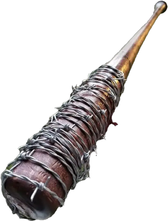  Walking Dead Lucille Negan Hardwood Replica U2014 Home Run Bat Company Png Logo