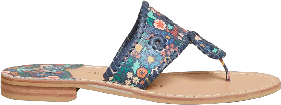  Jacks Flat Floral Icon Sandal Open Toe Png Flip Flop Icon