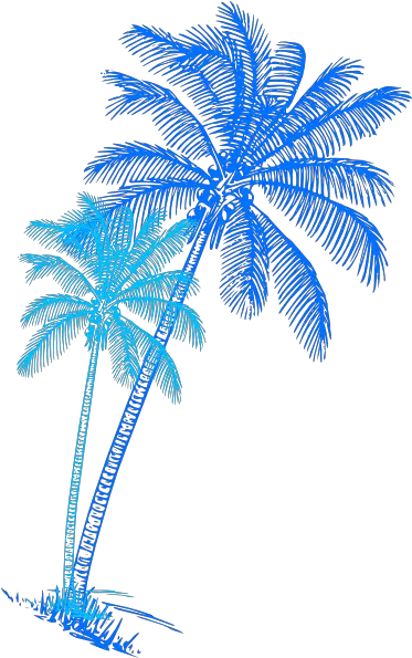  Palm Tree Clipart Colorful Palm Tree Png Blue Palm Tree Clip Art Png