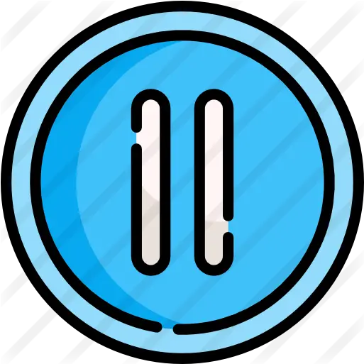  Pause Button Pause Button Icon Blue Png Pause Button Png