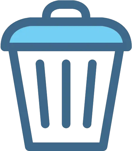  Garbage Trash Recycle Can Tin Tools And Utensils Icon Png Bin Blue