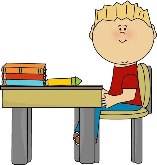  Download Free Png Kid Sitting In Chair Clipart School Desk Png