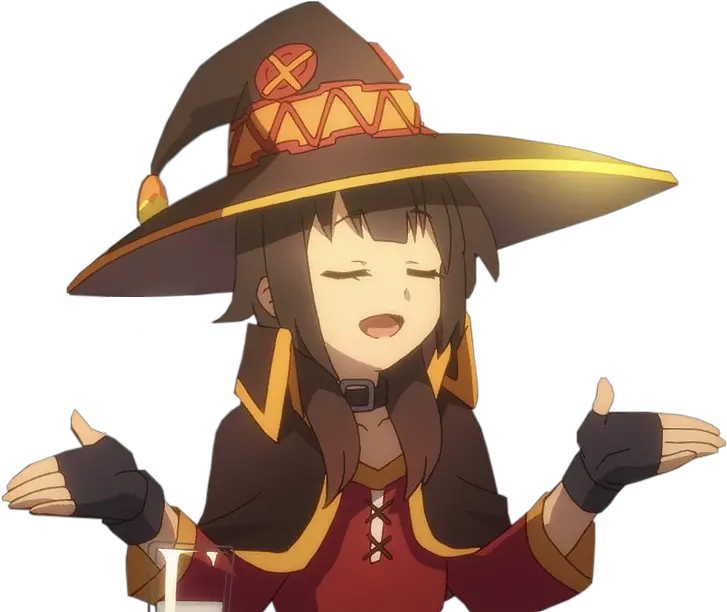  Megumin Vector Shrug Megumin Shrug Png Shrug Png