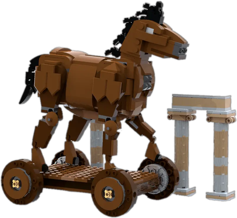  Lego Trojan Horse Transparent Png Stickpng Mane Horse Transparent