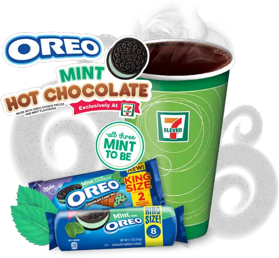  Oreo Gave Us A New Reason To Head 7 Eleven Influenster Oreo Mint Hot Chocolate Png Oreo Icon Mini