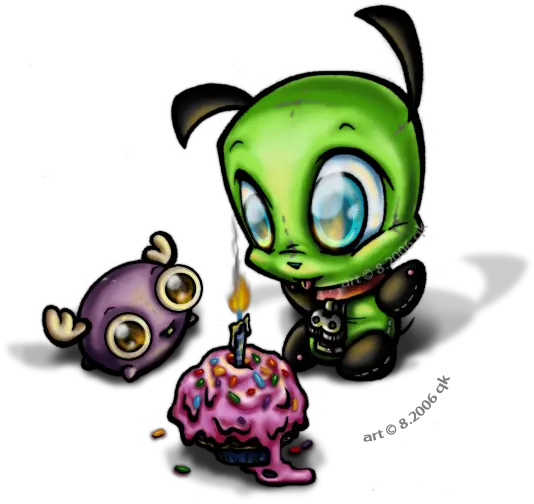  Invader Zim Gir And Mini Moose Hd Png Download Original Cute Invader Zim Mini Moose Invader Zim Png