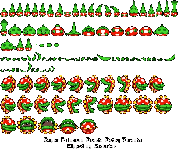  Super Princess Peach Sprite Sheets Ds Mario Universecom Super Princess Peach Petey Piranha Png Princess Peach Png