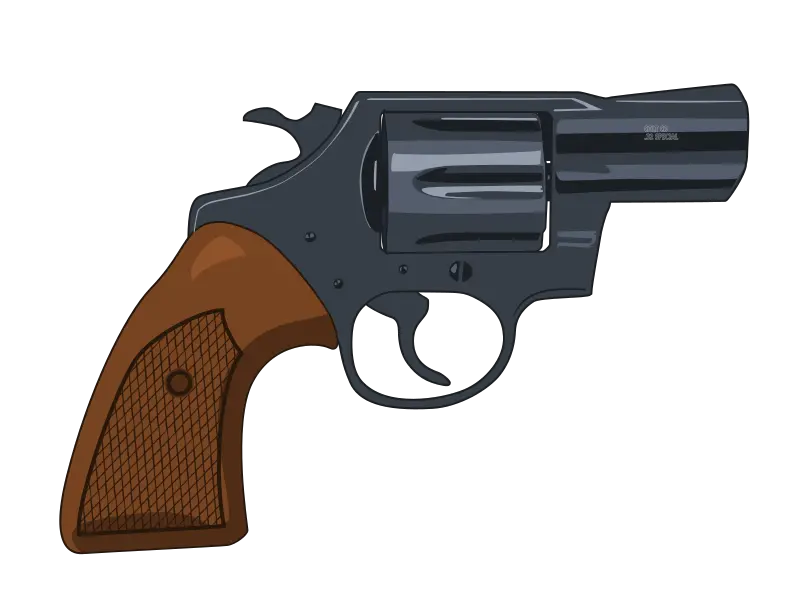  Mid Detail Snub Nosed Revolver Revolver Clipart Png Revolver Transparent