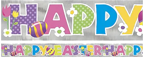  Easter Banner Png Transparent Background Party Supply Banner Transparent Background