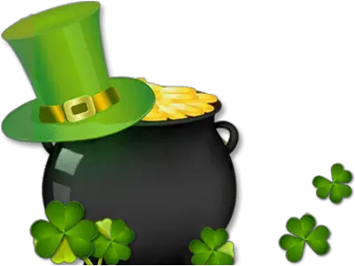  St Patricku0027s Day Pot Of Gold And Hat Transparent Png Stickpng St Day Pot Of Gold Png Shamrock Clipart Png