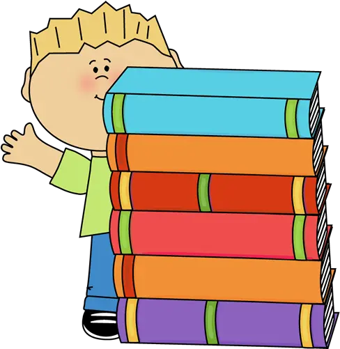  Boy Waving Behind A Stack Of Books Clip Art Boy Waving Prepositions Of Place Behind Png Stack Of Books Png