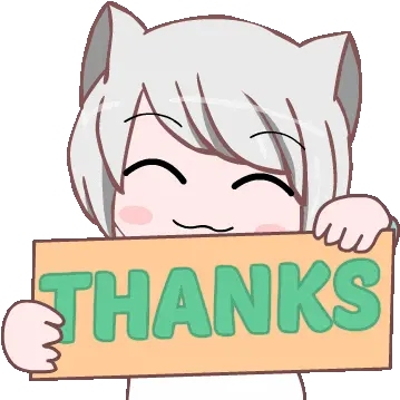  Gray Hair Big Eyes Sticker Gray Hair Big Eyes Anime Thank You Anime Clipart Png Big Eyes Icon