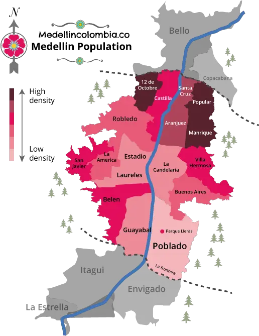  Download Medellin Map Factfile Medellincolombiaco Medellin Map Of Colombia Png Colombia Map Png
