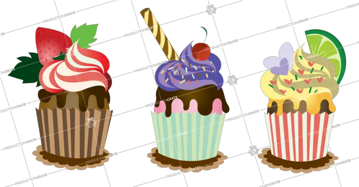  Cupcake Fruity Hd Image Graphicscrate Png Cupcake Icon