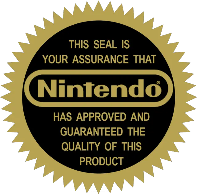  Complete Original Nintendo Nes Label Nintendo Seal Of Quality Png Nintendo Seal Of Quality Png