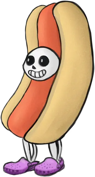  Smoke The Trombone Sans The Hot Dog 400x614 Png Sans With Hot Dog Sans Png