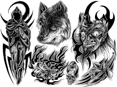  Wolf Tattoo Design Transparent Tattoo Design Wolf Tattoo Png Transparent Tattoos