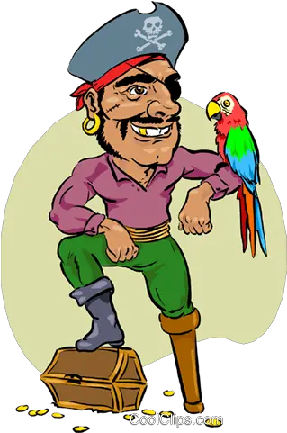  Pirate With His Parrot Royalty Free Vector Clip Art Pirate Character Description Examples Png Pirate Parrot Png