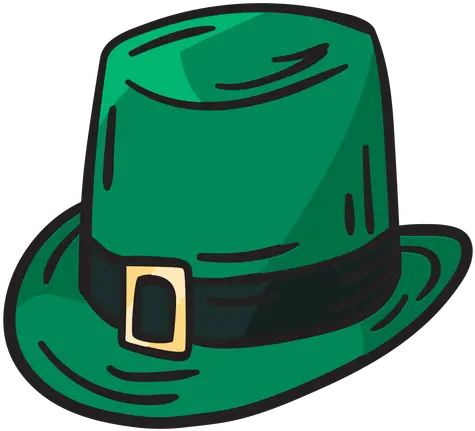  Green Hat Leprechaun Irish Illustration Transparent Png Gorro De Duende Png Leprechaun Hat Png