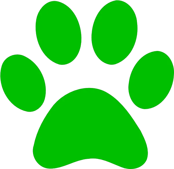  Green Paw Print Bobcat Png Clip Arts For Web Clip Arts Lime Green Paw Print Bobcat Png