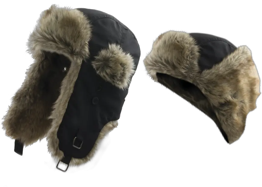  Winter Hat With Fur Trim Ushanka Png Ushanka Png