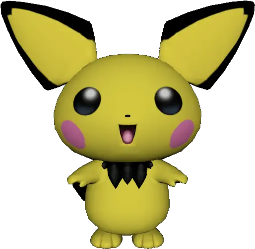  Gamecube Super Smash Bros Melee Pichu The Models Resource Super Smash Bros Melee Pichu Png Pichu Transparent