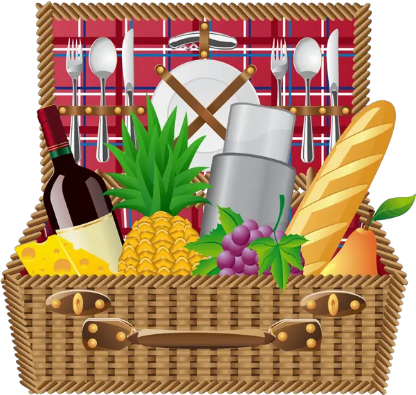  Web Design Development Summer Clip Art Picnic Basket Free Clipart Png Summer Transparent Background