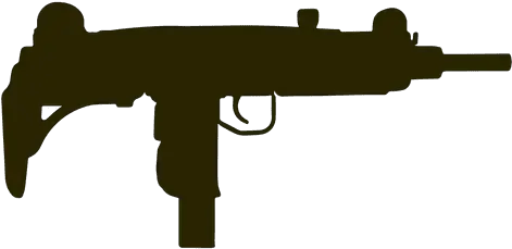  Uzi Submachine Gun Silhouette Transparent Png U0026 Svg Vector Machine Gun Silhouette Png Pointing Gun Png