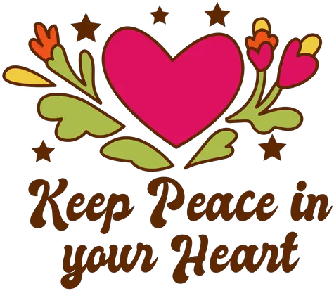  Keep Peace In Your Heart Badge Transparent Png U0026 Svg Vector Girly Icon Girl We Heart