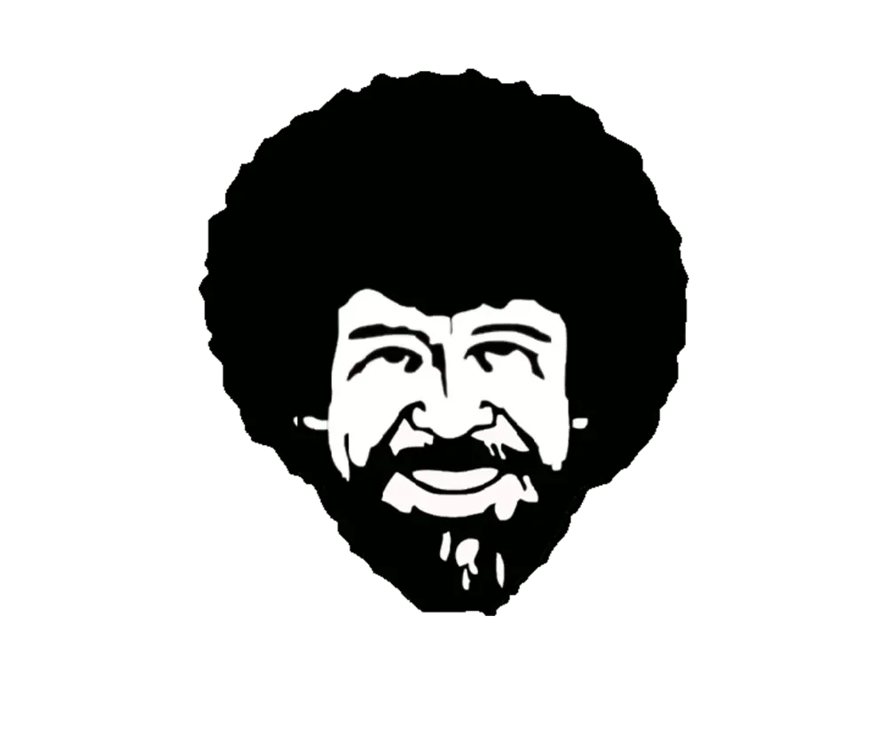  Bob Ross Funny Quotes Jokes Easy Bob Ross Drawing Png Bob Ross Transparent Background