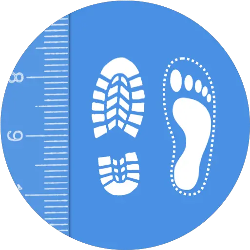  Shoe Size Meter Apps On Google Play Footsteps For Social Distancing Png Foot Icon