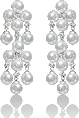  Buy U0026 Customise Long Pearl Earrings Online Pearl Png Pearls Png