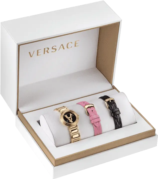  Ng H Versace Virtus Mini Duo Set Watch 28mm Vet300321 Png Versace Womens Vmetal Icon Swiss Quartz Stainless Steel