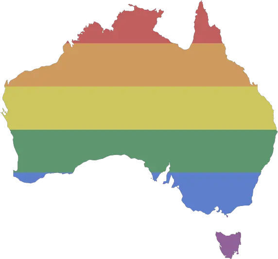  Lgbt Rights In Australia Equaldex Map Of Australia Small Png Gay Icon