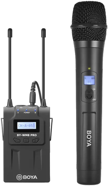  By Wm8prok3 Boya Uhf Wireless Handheld Microphone With Portable Receiver Boya Wm8 Pro K3 Png Radio Mic Png