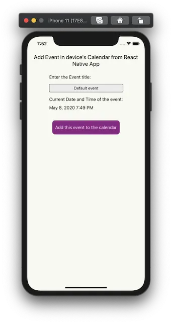  How To Integrate Custom Calendar Event Creation In A React Smartphone Png Ios 7 Calendar App Icon