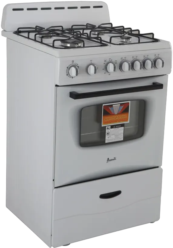  Avanti Gr2414cw 24 Inch Gas Range Sealed Burners Gas Range Png Electrolux Icon Gas Range