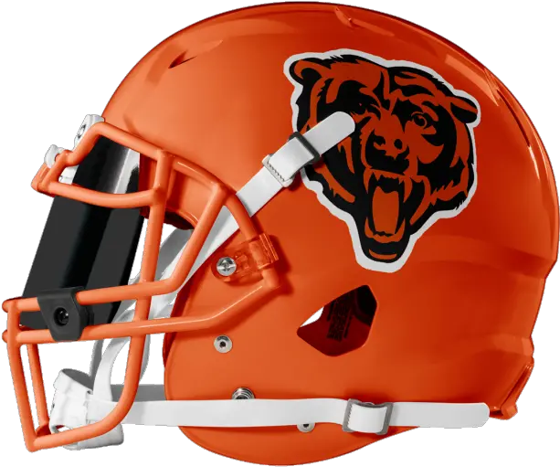  Orange Bears Helmet By Jordan Grimes Revolution Helmets Png Nfl Helmet Icon