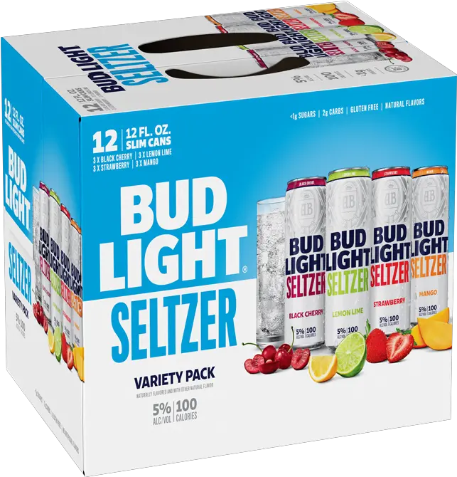  Bud Light Black Cherry Lemon Lime Strawberry U0026 Mango Bud Light Seltzer Variety Pack Barcode Png Bud Light Can Png