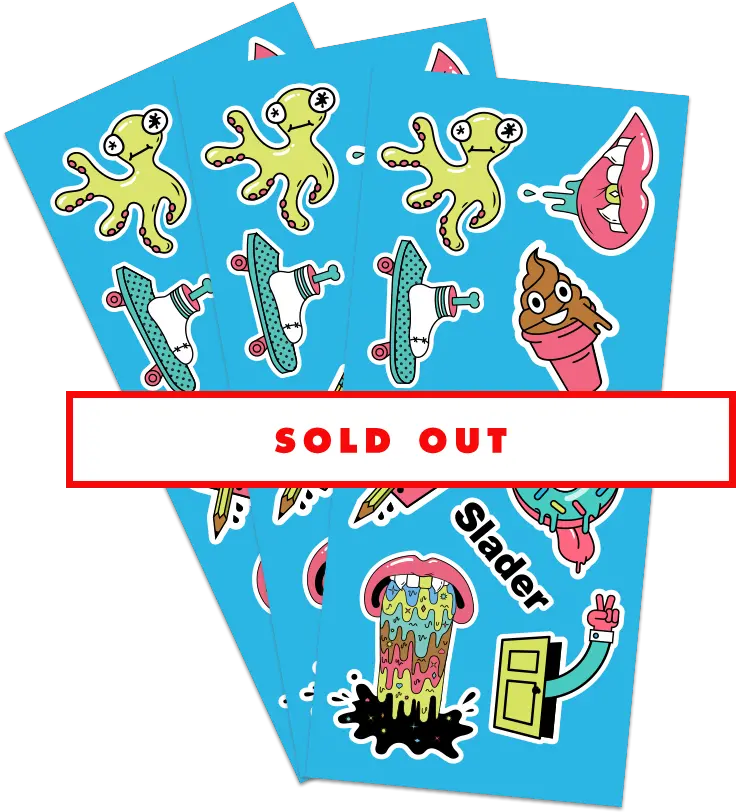  Sticker Sheet U2014 Slader Swag Store Sticker Sheet Clipart Png Sold Out Png