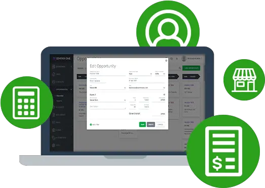  Quickbooks Crm Easy Integration Discover Centrixone Technology Applications Png Where Do I Find The Gear Icon In Quickbooks